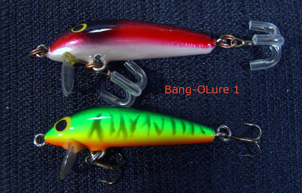 Vintage Bagley Bait BAGLEY Diving Bang-O, 1/2oz Rainbow Silver