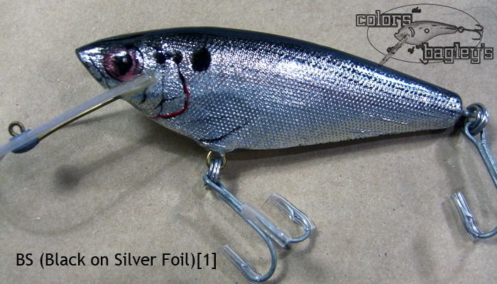 Vintage Bagley Black On Silver Foil Small Fry Shad Lure For Sale