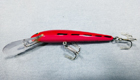 Bagley Deep Diving Bang O Lure 110 (Red on Red/Black Dashes)[10]